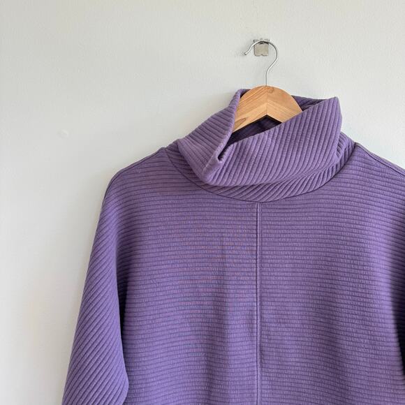 Zella Carey Ridge Funnel Neck Pullover Purple XS - Picture 4 of 9